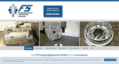 Desktop Screenshot of fs-fertigungssysteme.de